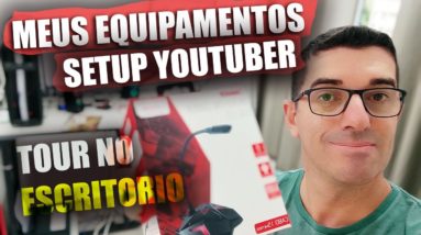Meu Setup Equipamentos para ser um Youtuber Tour pelo meu Escritorio 10 Meu Setup Equipamentos para ser um Youtuber Tour pelo meu Escritorio