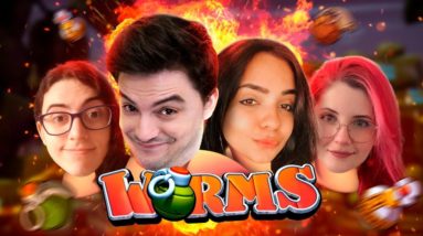 WORMS - FELIPE NETO, SAMANTA, VI E BURU! 12 WORMS - FELIPE NETO, SAMANTA, VI E BURU!