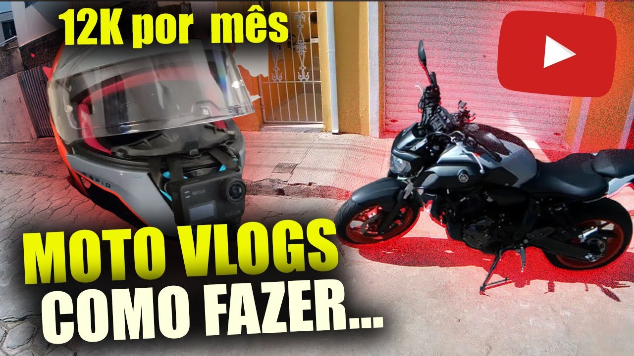 Canal dark de Moto Vlogs R$ 12.893,00 Por mÃªs andando de Moto | Como criar canal de moto no youtube