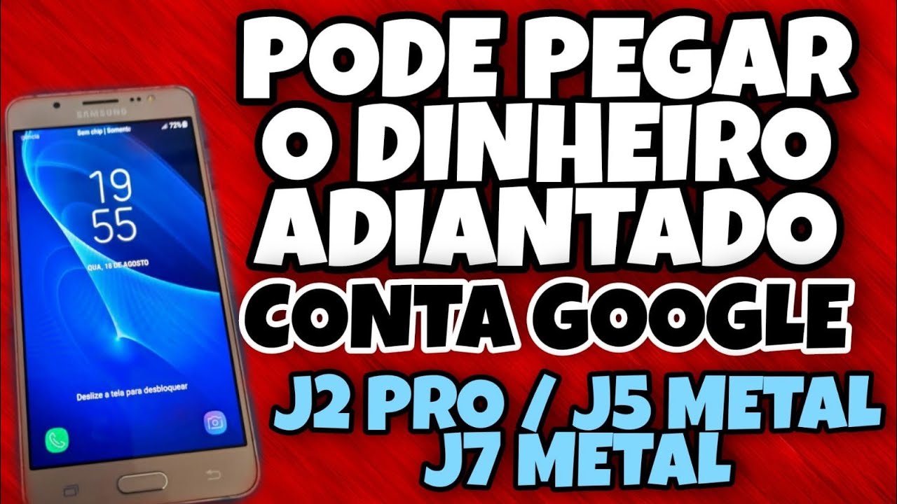 DESTROÇAR CONTA GOOGLE  DO J2 PRO / J5 METAL  / J7 METAL / COM PC E SEM PC,  VALE ATÉ 2039