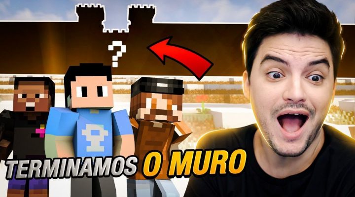 TERMINEI O GIGANTESCO MURO NO MINECRAFT #2-43