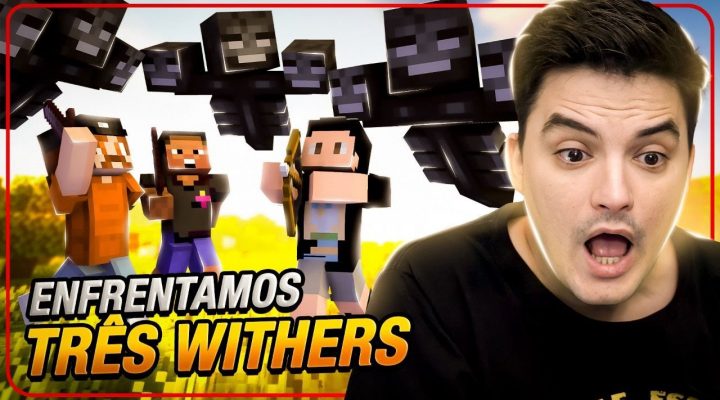 ENFRENTANDO 1 WITHER PRA CADA UM