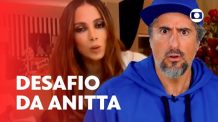 Anitta desafia Marcos Mion e ele faz o passo de ‘Envolver’! | Caldeirão | TV Globo