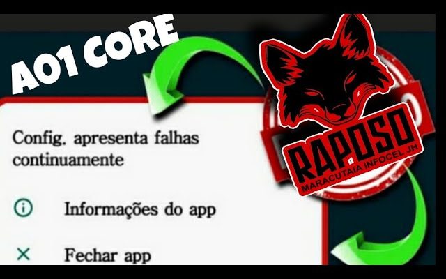 A01 core erro nas configurações / config apresenta falhas veja como resolver