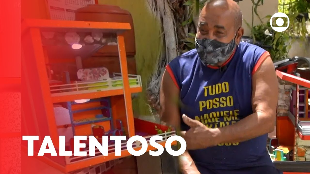 Seu Modesto encontrou a realização pessoal construindo casinhas de bonecas | Mais Você | TV Globo