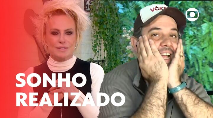 Tiago tem sonho realizado em tomar café da manhã com Ana Maria Braga | Mais Você | TV Globo