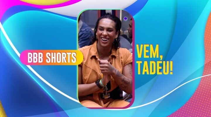 BEM NA HORA! LINN DA QUEBRADA TENTA ADIVINHAR QUANDO TADEU SCHMIDT VAI APARECER ? | BBB 22 #shorts