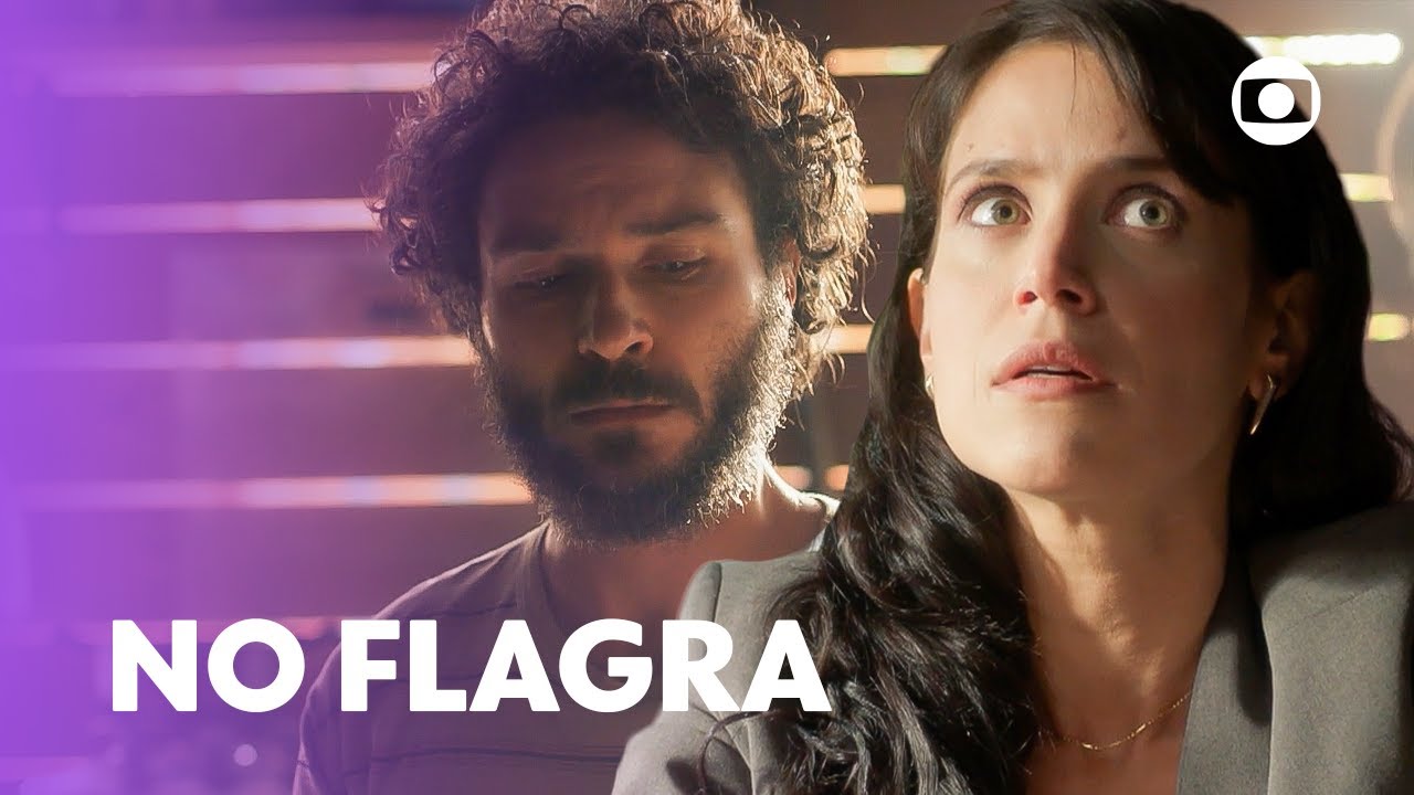 Regina e Angelo são flagrados pelo investigador de polícia | Cara E Coragem | TV Globo