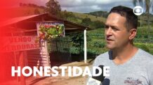 Agricultor montou vendinha sem atendente para comercializar legumes e verduras | Mais Você |TV Globo