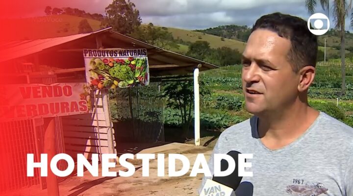 Agricultor montou vendinha sem atendente para comercializar legumes e verduras | Mais Você |TV Globo