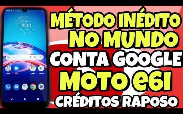 REMOVER CONTA GOOGLE MOTO E6I NO NOVO MÉTODO SEM PC ANDROID 10 / aulas raposo