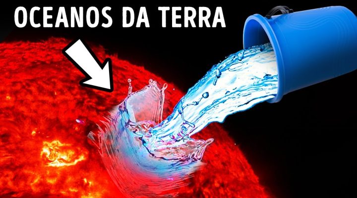 O QUE ACONTECE SE DESPEJARMOS TODA A ÁGUA DA TERRA NO SOL