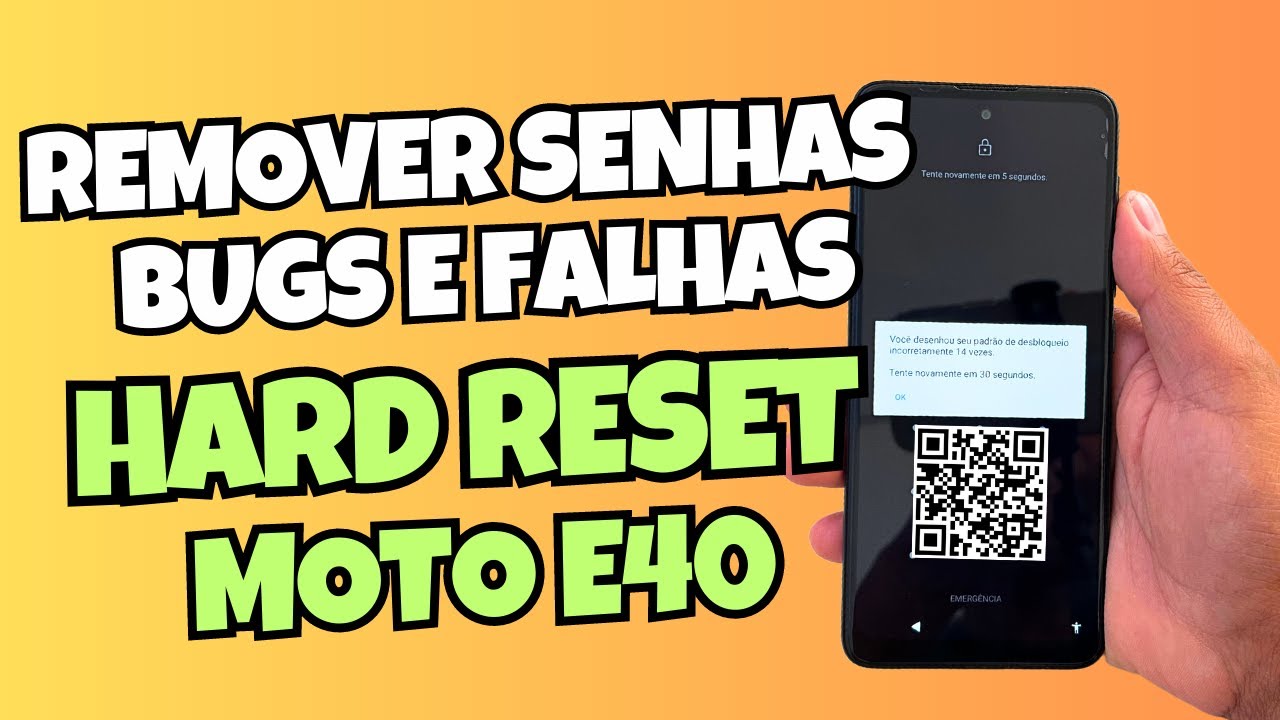 Hard Reset Motorola Moto E40, Como Remover Senha, Formatar e Restaurar