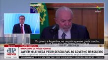 Javier Milei critica declaração de Lula: “Desde quando temos que pedir perdão por falar a verdade?”