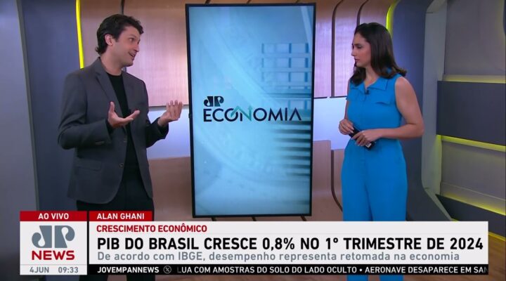 PIB do Brasil cresce 0,8% no primeiro trimestre de 2024; Alan Ghani e Trindade comentam