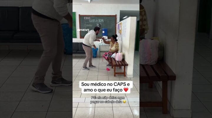 Médico do Caps viraliza ao mostrar carinho com pacientes #shorts