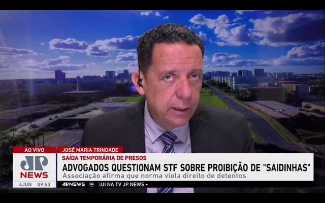 Advogados questionam STF sobre proibição de “saidinhas” de presos; Trindade comenta