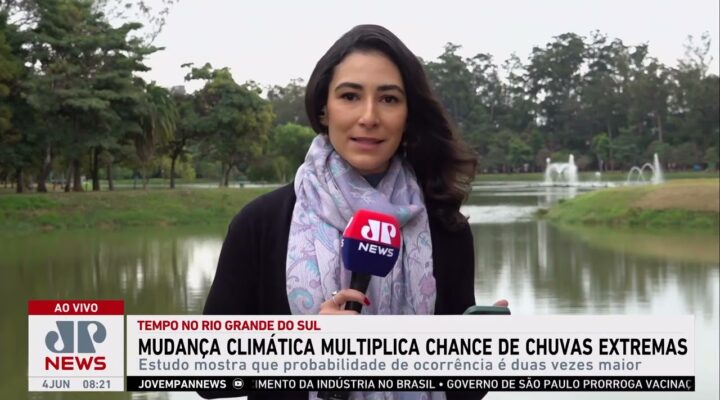 Mudança climática multiplica chance de chuvas extremas no Sul do Brasil