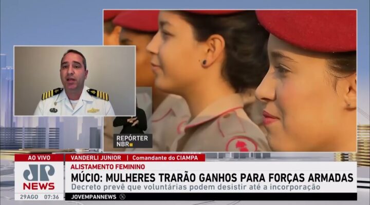 Alistamento militar feminino terá início em 2025 com 1.500 vagas; comandante da Ciampa comenta