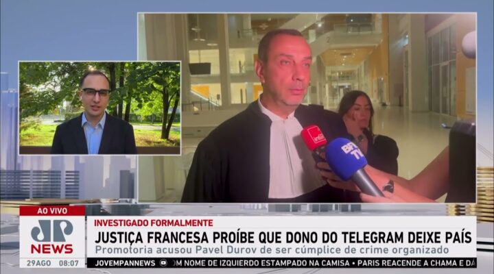 Justiça francesa proíbe que dono do Telegram deixe país