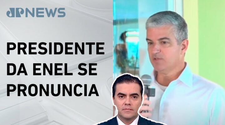 Presidente da Enel concede coletiva para falar sobre apagão em SP; Vilela comenta