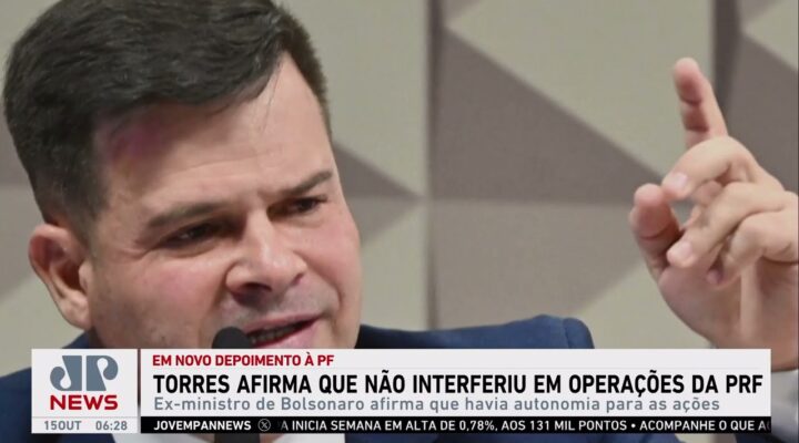 Anderson Torres afirma que não interferiu em operações da PRF