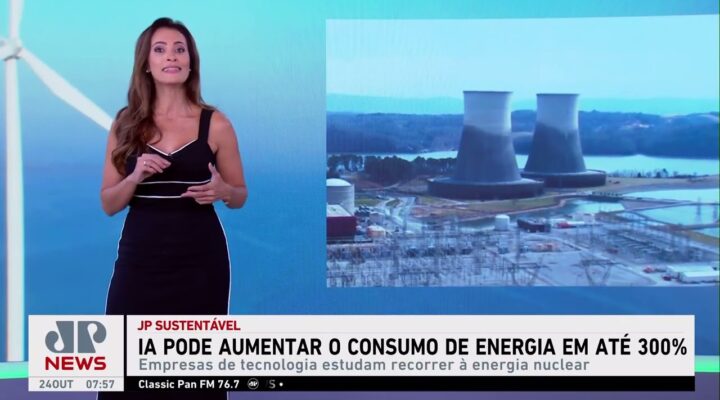 Inteligência Artificial pode aumentar consumo de energia em até 30%; Patrícia Costa comenta