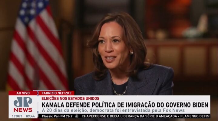 Kamala Harris defende política de imigração do governo Biden; Neitzke e Vilela analisam