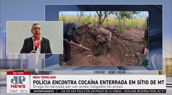 Polícia encontra cocaína enterrada em sítio de Mato Grosso