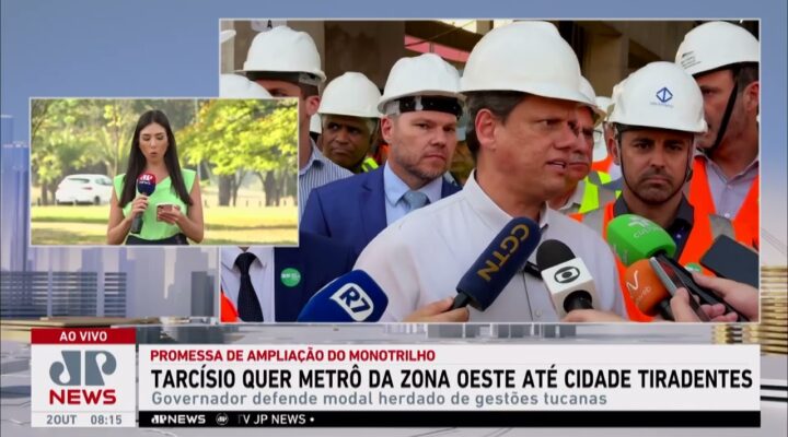 Tarcísio de Freitas quer metrô da Zona Oeste até Cidade Tiradentes