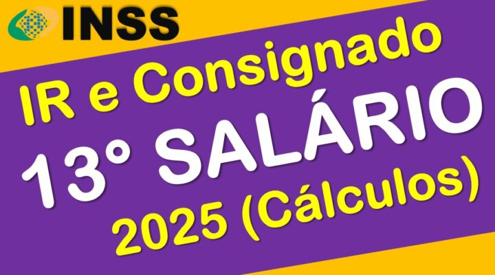 13° SALÁRIO DE 2025 E IMPOSTO DE RENDA E EMPRÉSTIMO CONSIGNADO CÁLCULOS