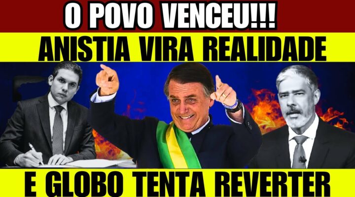 🚨URGENTÍSSIMO! ! ANISTIA ACABA DE VIRAR REALIDADE E GLOBO ENTRA EM COLAPSO PRA TENTAR REVERTER!