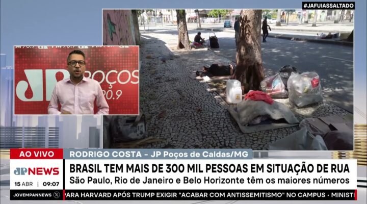 Brasil tem mais de 330 mil pessoas em situação de rua, segundo pesquisa