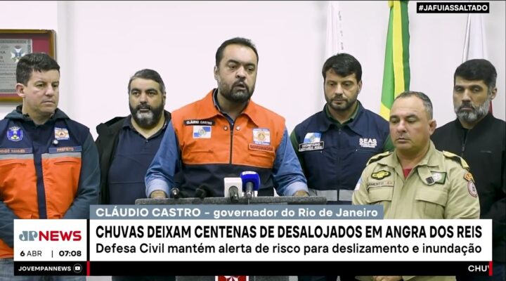 Chuvas deixam mais de 300 desalojados em Angra dos Reis