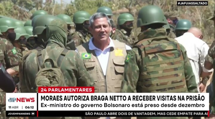 Moraes autoriza Braga Netto a receber visitas na prisão