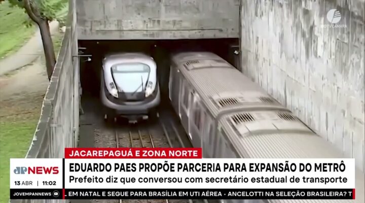 Eduardo Paes propõe parceria com governo para expansão do metrô no Rio de Janeiro