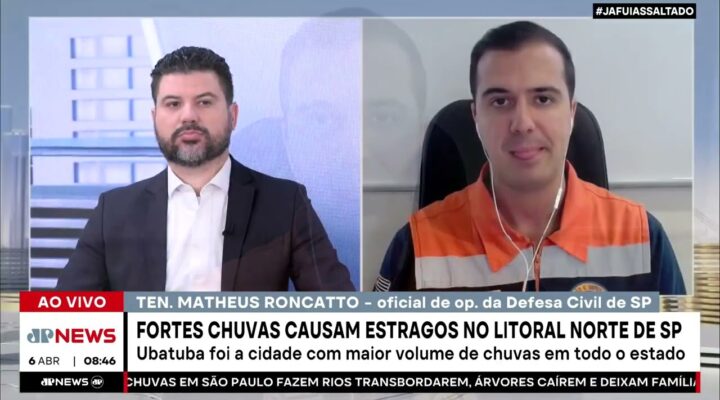 Ubatuba sofre estragos com fortes chuvas; tenente atualiza situação