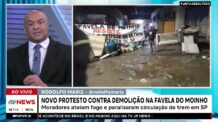 Novo protesto contra demolição na favela do Moinho nesta terça (13) | LINHA DE FRENTE