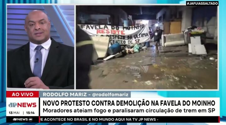 Novo protesto contra demolição na favela do Moinho nesta terça (13) | LINHA DE FRENTE