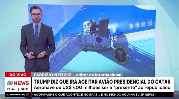 Trump diz que irá aceitar avião presidencial do Catar; Fabrizio Neitzke comenta